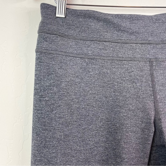 Lululemon Inspire Crop II Luxtreme Heathered Black Leggings Size 10 Style W6AMLS - Picture 5 of 16